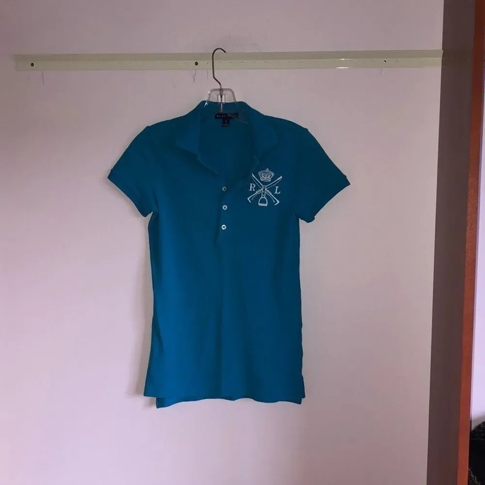 RALPH Lauren bright blue polo - Picture 1 of 6